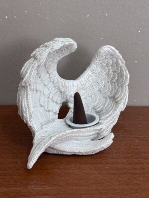 Quemador de Varillas y Conos de Incienso Alas de Ángel Corazón