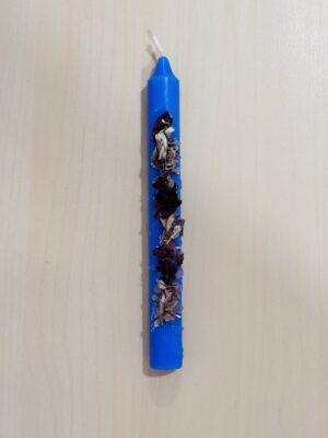Vela azul ritualizada