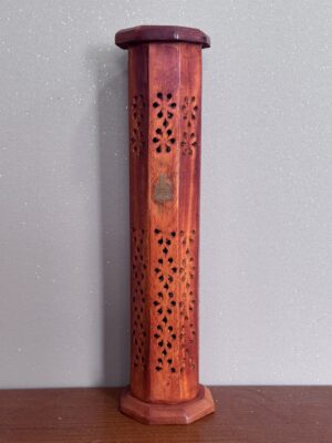 Torre Quemador de Incienso de Madera de Mango